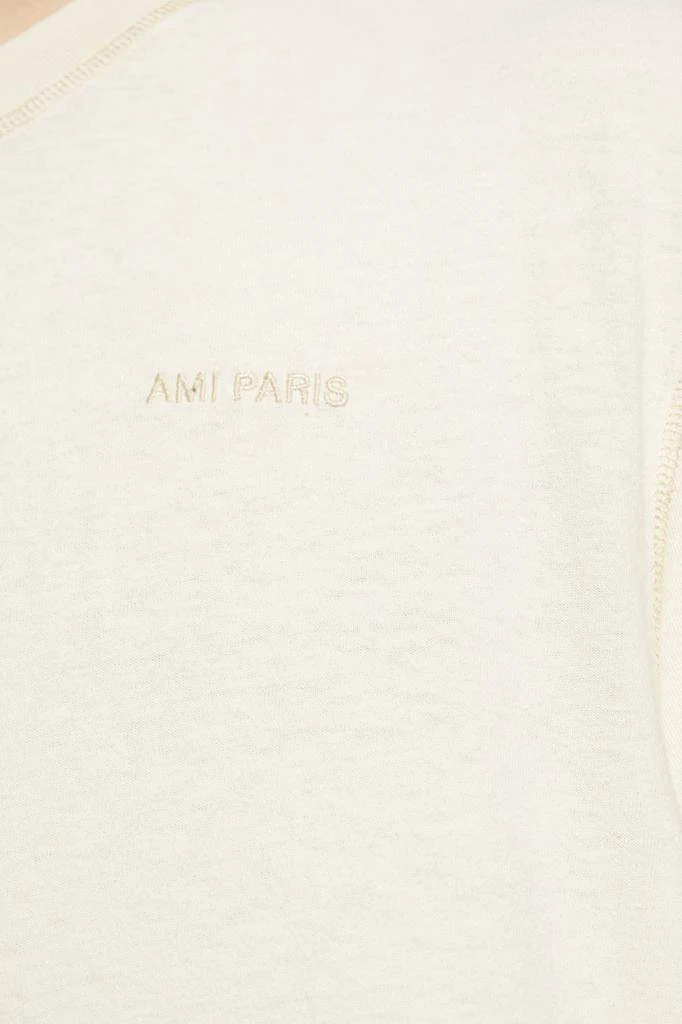 商品AMI|AMI Logo Embroidered Crewneck T-Shirt,价格¥471,第2张图片详细描述