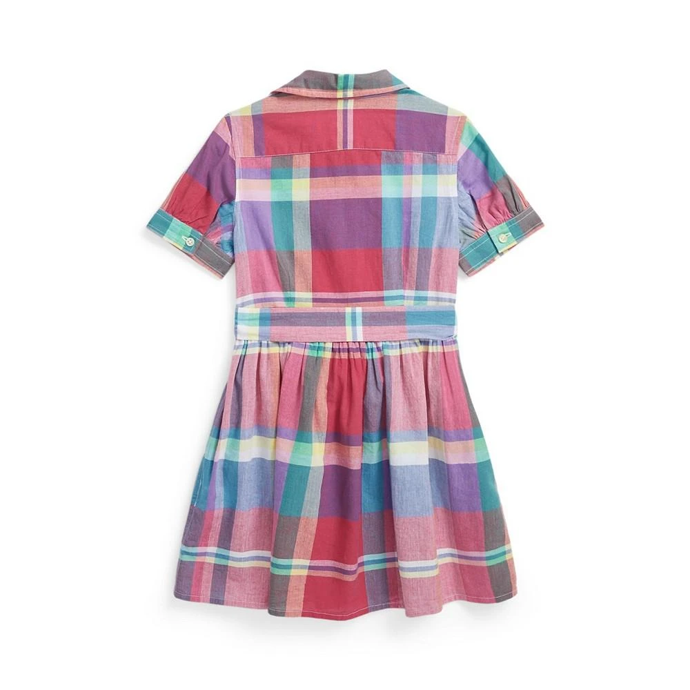 Toddler and Little Girls Cotton Madras Shirtdress 商品