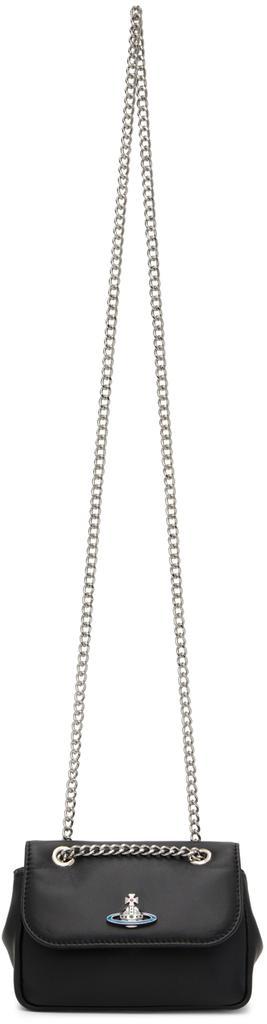 商品Vivienne Westwood|Black Small Curb Chain Shoulder Bag,价格¥1613,第6张图片详细描述