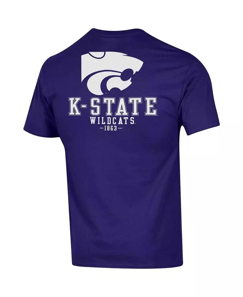 商品CHAMPION|Men's Purple Kansas State Wildcats Stack 2-Hit T-shirt,价格¥270,第3张图片详细描述