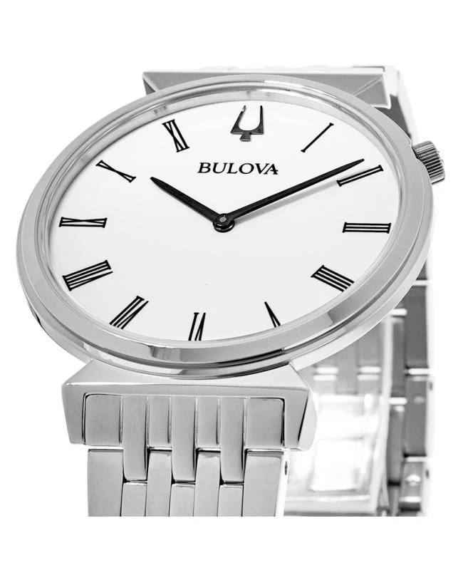 商品Bulova|Bulova Regetta White Dial Steel Men's Watch 96A232,价格¥1581,第2张图片详细描述