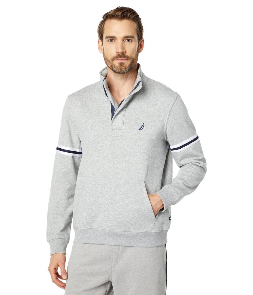 商品Nautica|Color-Block Sleeve 1/4 Zip Sweatshirt,价格¥247,第1张图片