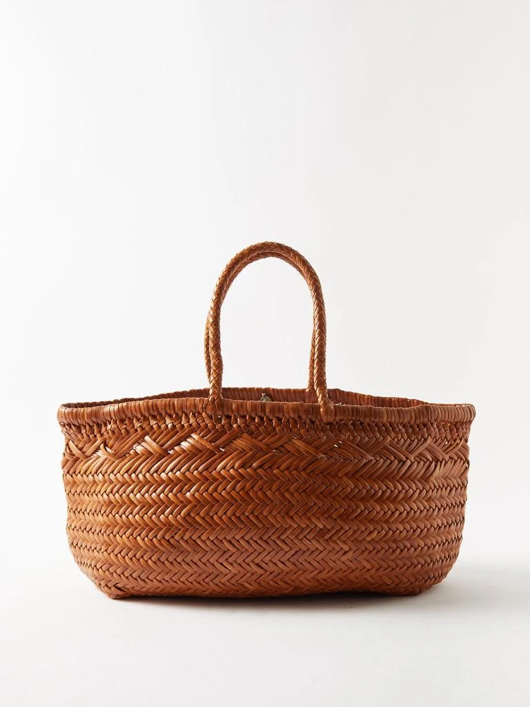 商品DRAGON DIFFUSION|Triple Jump large woven-leather basket bag,价格¥3428,第1张图片