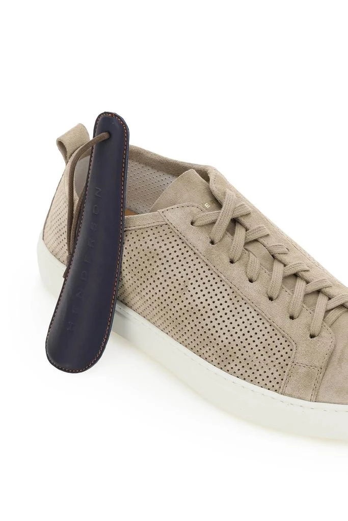 商品Henderson Baracco|ROBY PERFORATED SUEDE SNEAKERS,价格¥1025,第4张图片详细描述