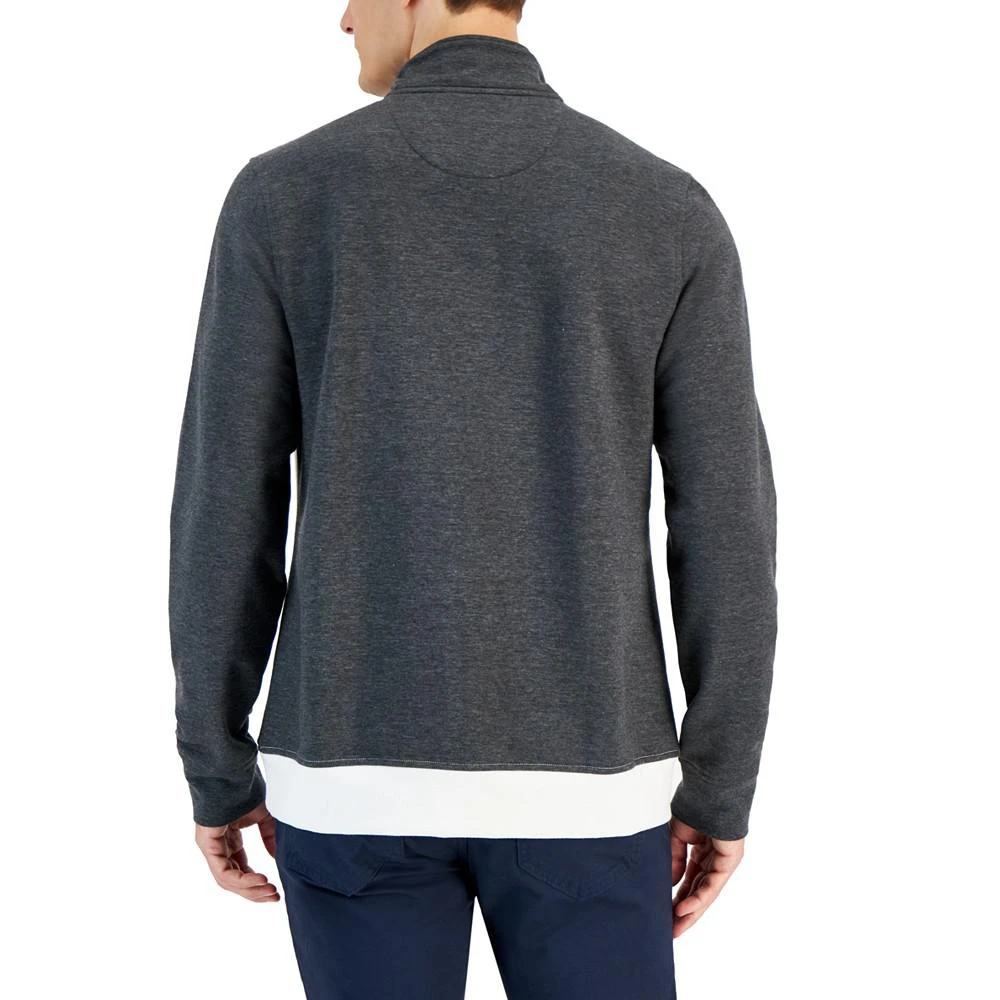 商品Club Room|Men's Colorblocked Quarter-Zip Fleece Sweater, Created for Macy's,价格¥326,第2张图片详细描述