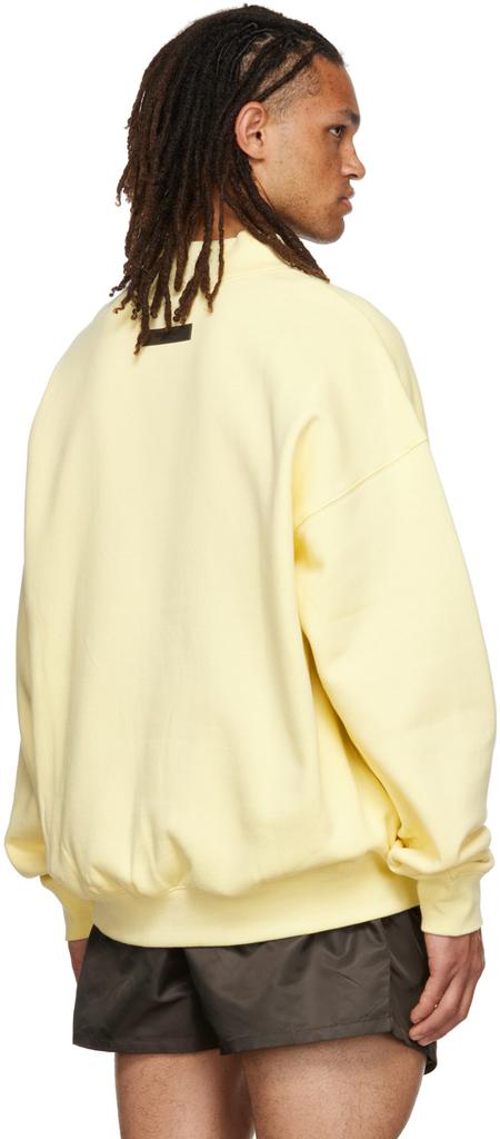Yellow Mock Neck Sweatshirt商品第3张图片规格展示