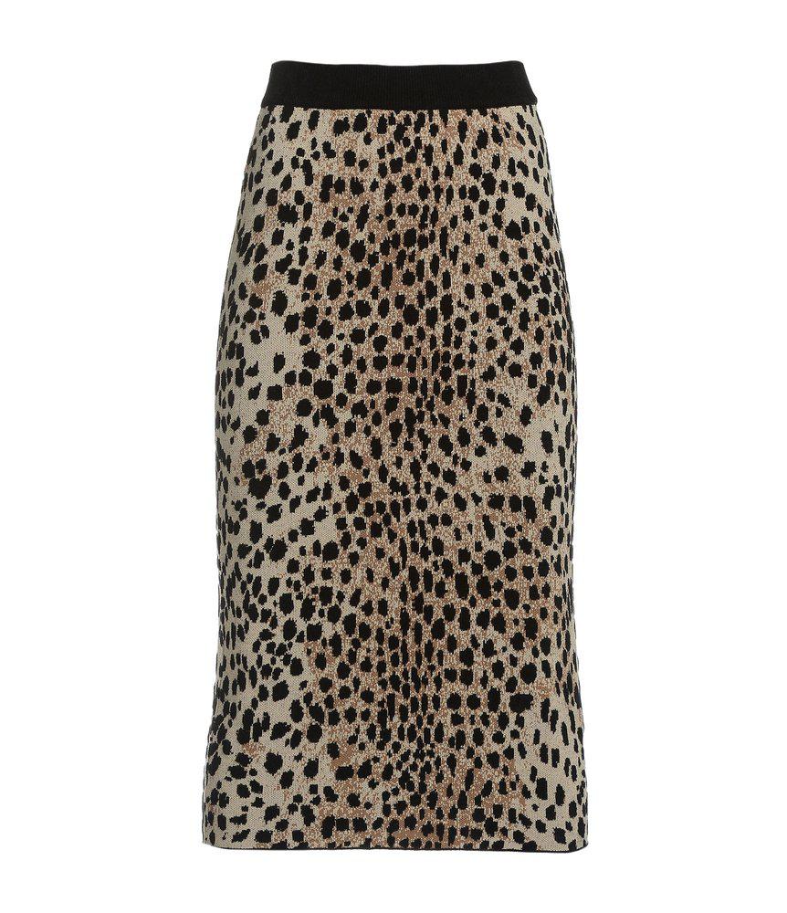 Just Cavalli Leopard Printed Midi Skirt商品第1张图片规格展示