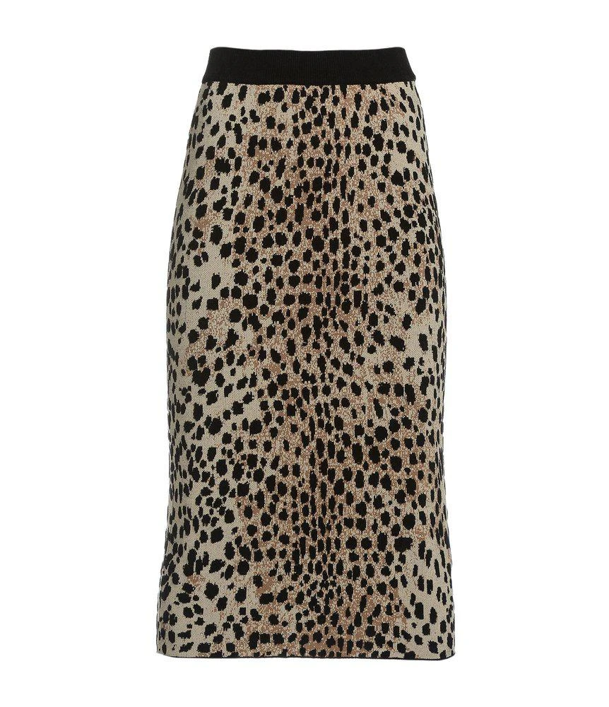 商品Just Cavalli|Just Cavalli Leopard Printed Midi Skirt,价格¥1548,第1张图片