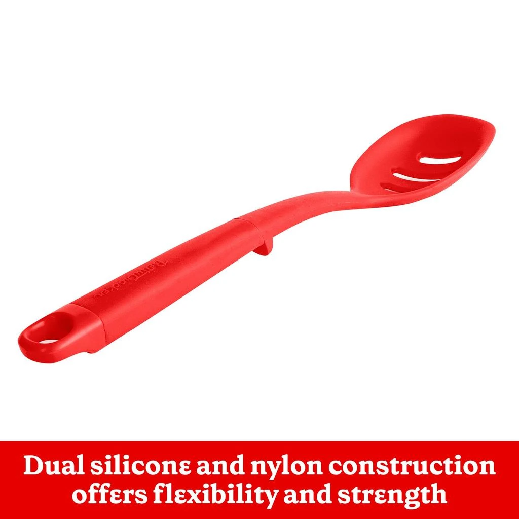 商品Betty Crocker|Silicone 13 Inch Slotted Spoon, Red,价格¥113,第3张图片详细描述