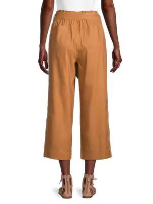 商品Calvin Klein|Wide-Leg Linen-Blend Pants,价格¥262,第4张图片详细描述