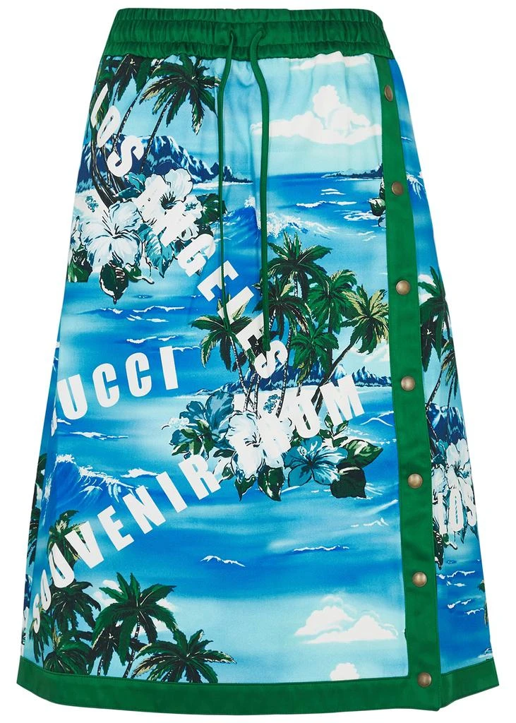 商品Gucci|Printed canvas skirt,价格¥13921,第1张图片