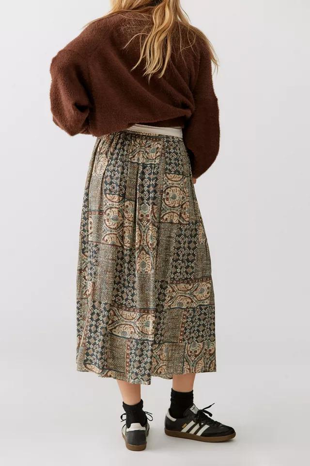 Urban Renewal Remade Floral Paisley Midi Skirt商品第2张图片规格展示