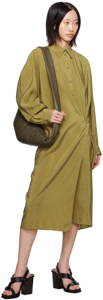 商品Lemaire|Green Twisted Midi Dress,价格¥3015,第4张图片详细描述