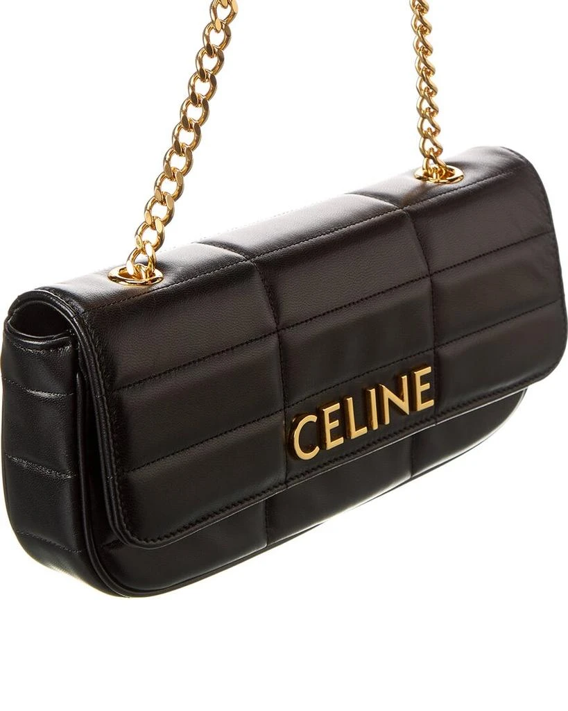 商品Celine|CELINE Monochrome Quilted Leather Shoulder Bag,价格¥21171,第3张图片详细描述