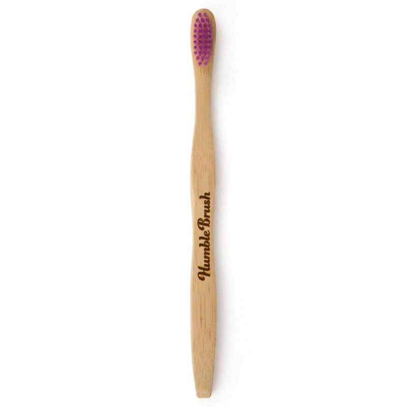 商品The Humble Co|Medium soft bamboo toothbrush in pink,价格¥61,第2张图片详细描述