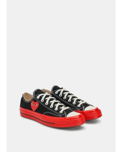 COMME DES GARCONS PLAY X CONVERSE RED SOLE LOW TOP商品第3张图片规格展示