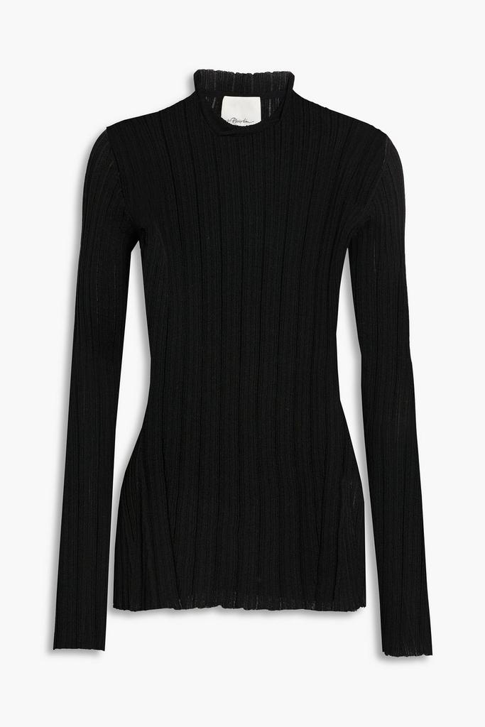 Ribbed cotton-blend turtleneck sweater商品第1张图片规格展示