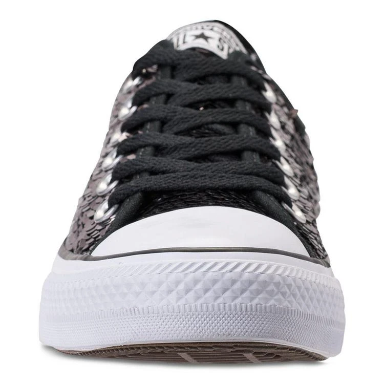 商品Converse|Women's Chuck Taylor Ox Sequin Casual Sneakers from Finish Line,价格¥297,第3张图片详细描述