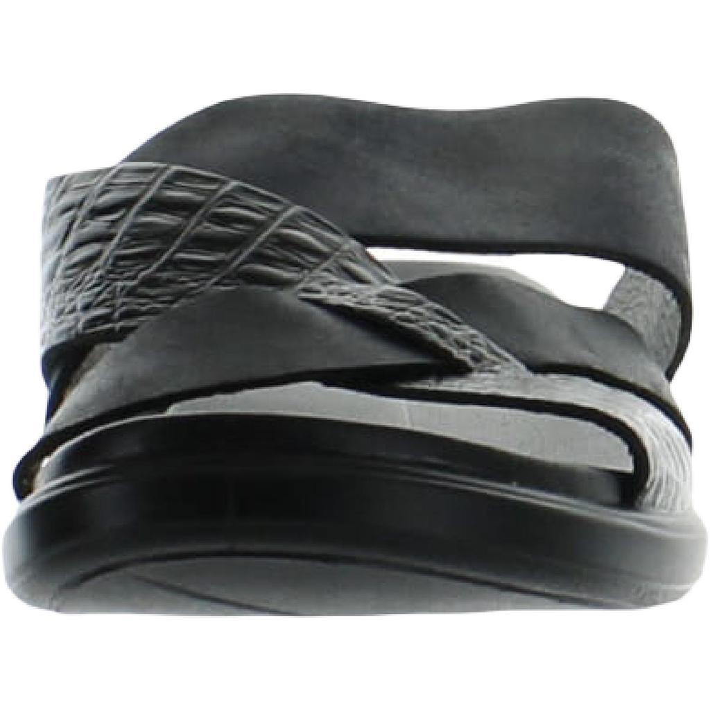 商品ECCO|ECCO Womens Leather Slip On Slide Sandals,价格¥515,第4张图片详细描述