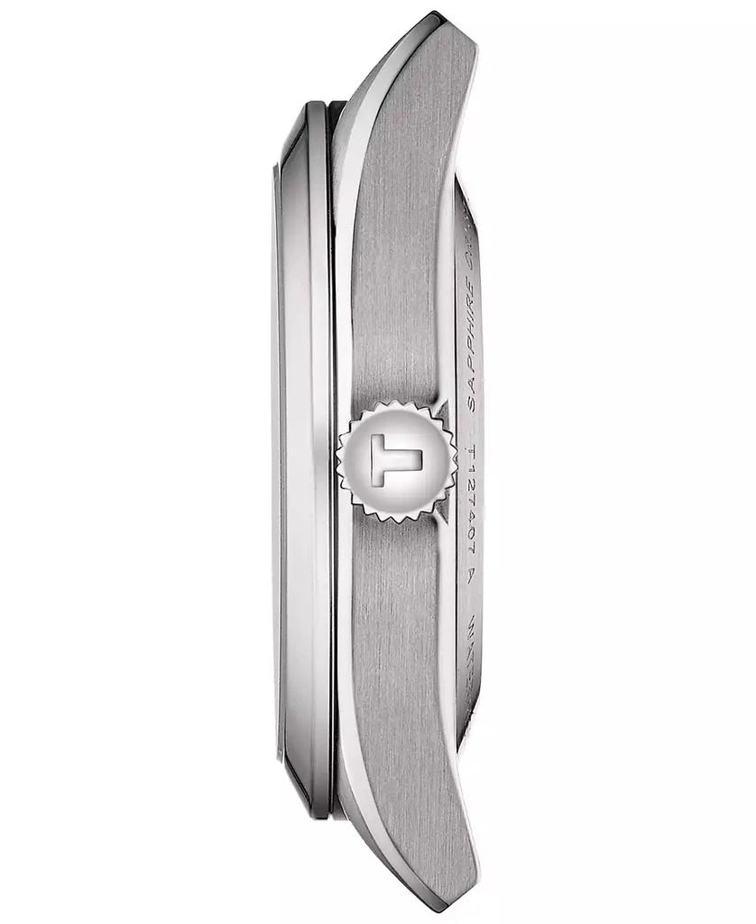 商品Tissot|Men's Swiss Automatic T-Classic Gentleman Powermatic 80 Silicium Stainless Steel Bracelet Watch 40mm,价格¥6247,第3张图片详细描述