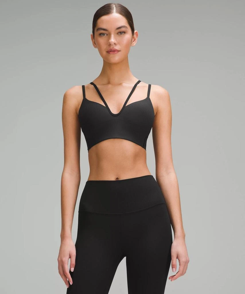 商品Lululemon|Like a Cloud Strappy Longline Ribbed Bra *Light Support, B/C Cup,价格¥317,第1张图片