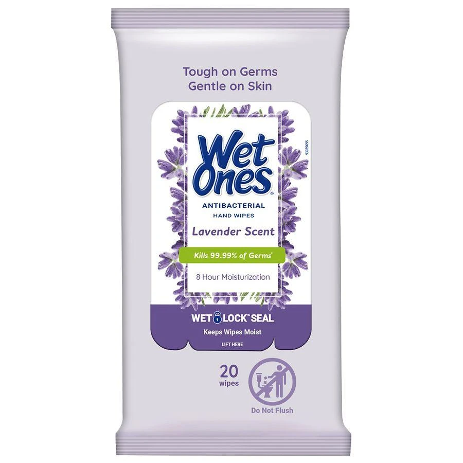 商品Wet Ones|Antibacterial Hand Wipes Lavender,价格¥23,第1张图片