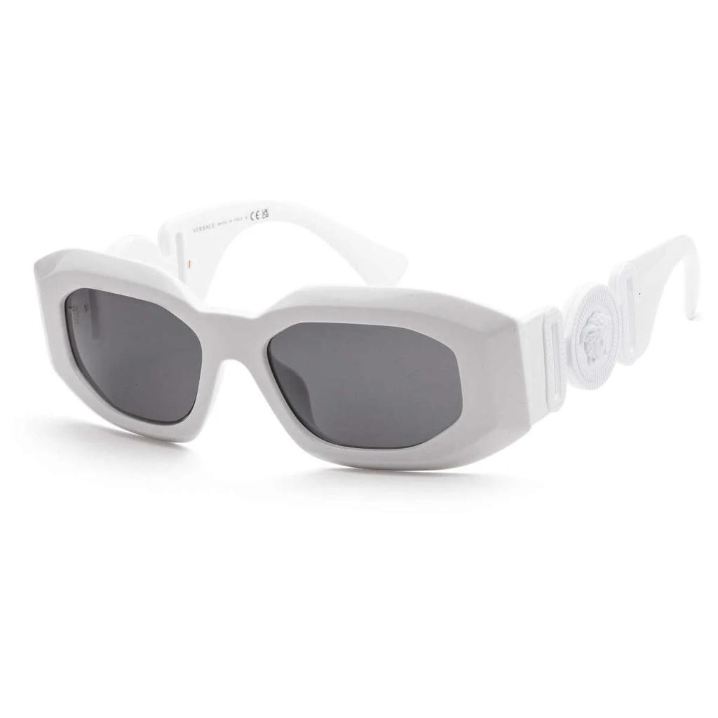 商品Versace|Versace Men's White Irregular Sunglasses,价格¥835,第1张图片