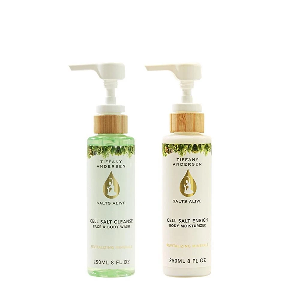 商品Tiffany Andersen Brands|Cell Salt Cleanse Body Wash and Enrich Lotion 2 Piece feat. Hemp Seed Oil,价格¥484,第1张图片