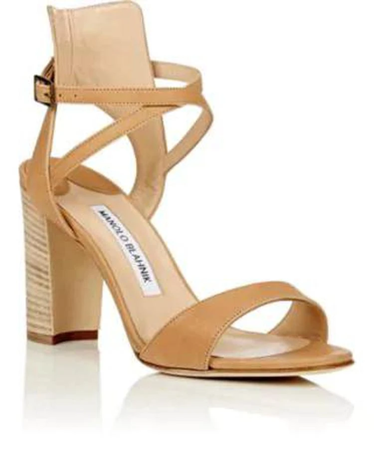 商品Manolo Blahnik|Convu Leather Sandals,价格¥2896,第2张图片详细描述