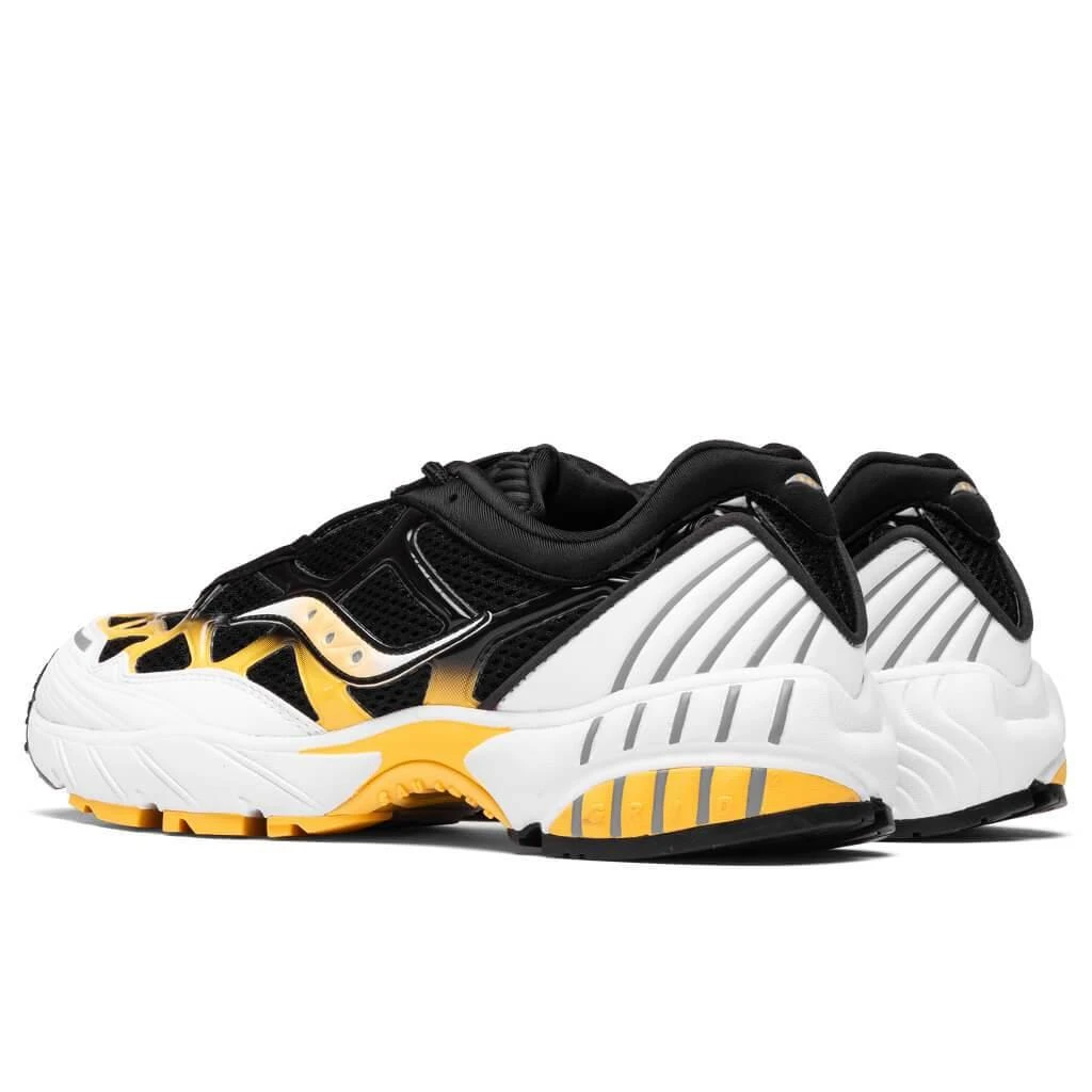 商品Saucony|Grid Web - White/Black/Yellow,价格¥704,第3张图片详细描述