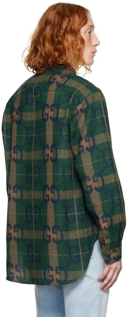 商品Gucci|Green Check Shirt,价格¥10271,第3张图片详细描述