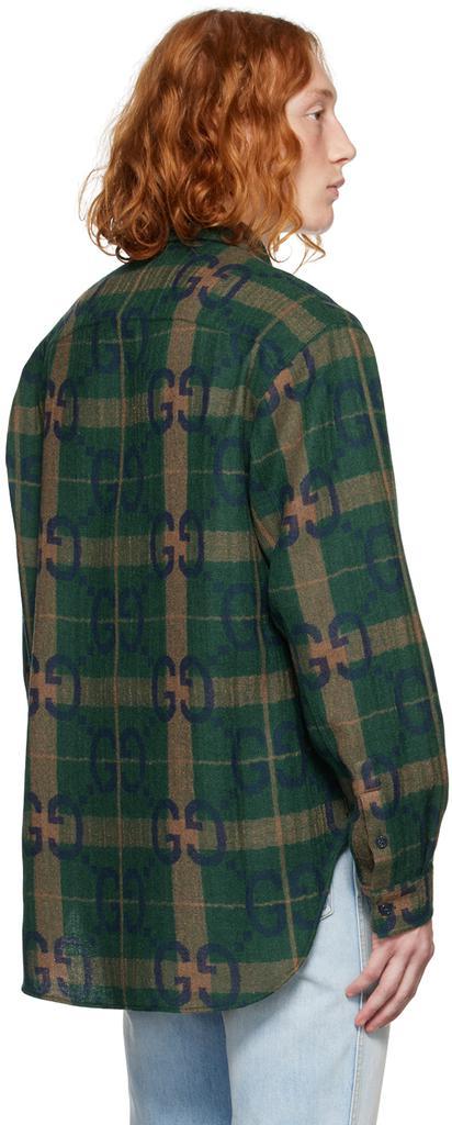 商品Gucci|Green Check Shirt,价格¥9629,第5张图片详细描述