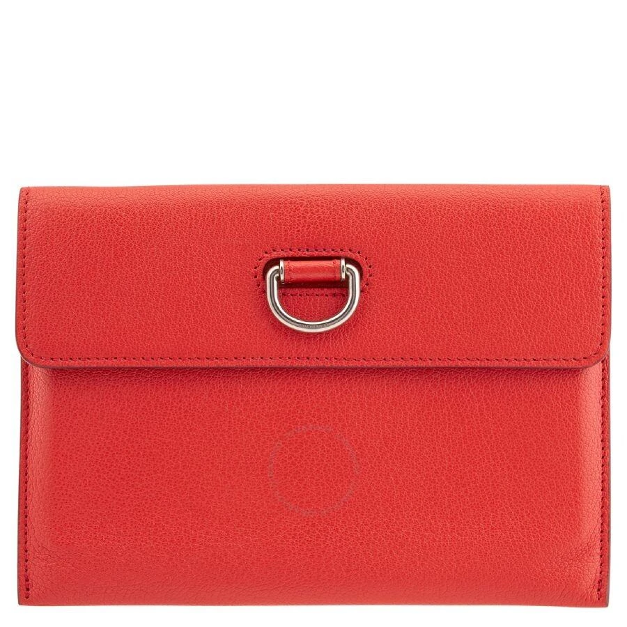 商品Burberry|Bright Red D-ring Leather Pouch with Zip Coin Case,价格¥1847,第1张图片