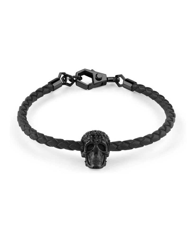 商品Philipp Plein|Plein Elite Crystal Calf Leather Bracelet,价格¥1027,第1张图片