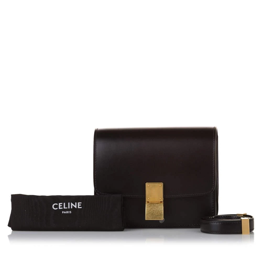 Celine  Black Classic Box Small Leather Crossbody Bag 商品