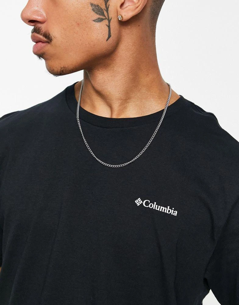 商品Columbia|Columbia Alpine Way back print t-shirt in black Exclusive at ASOS,价格¥239,第4张图片详细描述