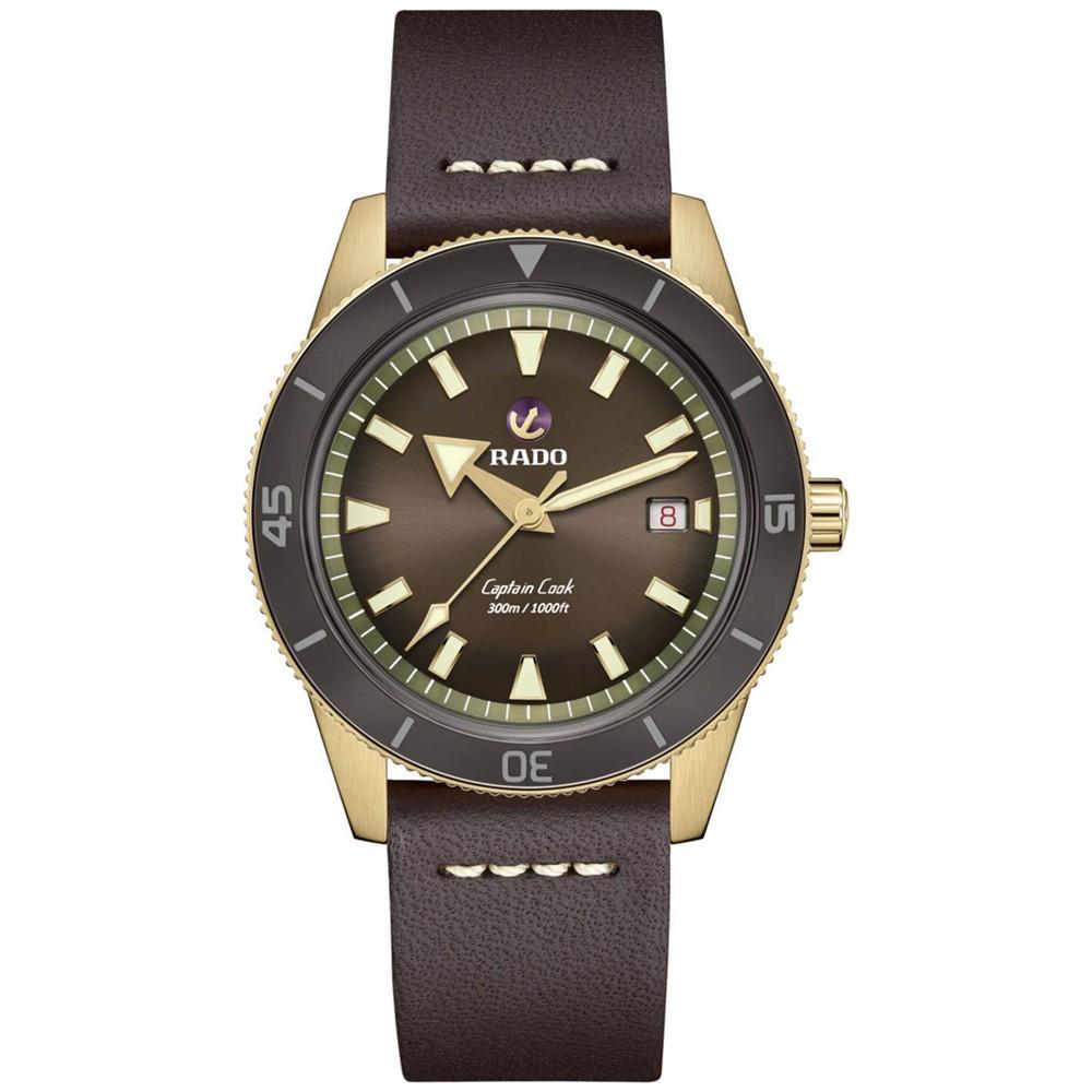 商品Rado|Captain Cook Men's Automatic Black Stainless Steel Strap Watch 42 mm,价格¥19310,第1张图片
