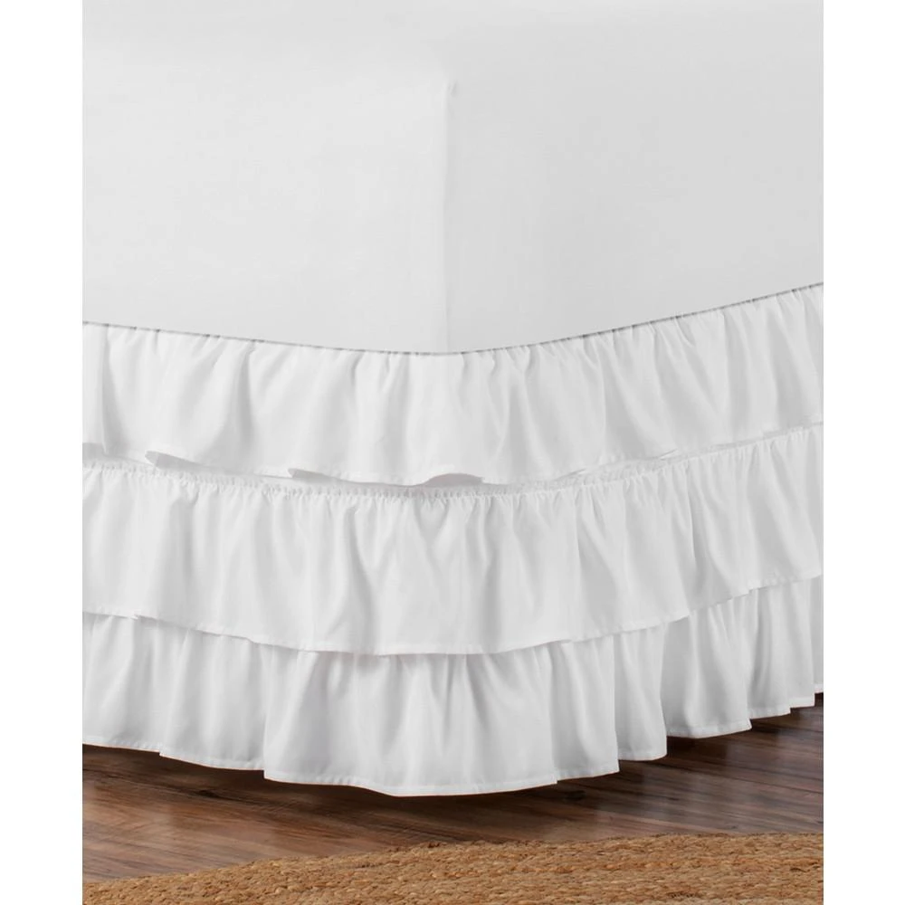 商品Levinsohn Textiles|Belles & Whistles 3-Tiered Ruffle King Bed Skirt,价格¥524,第1张图片