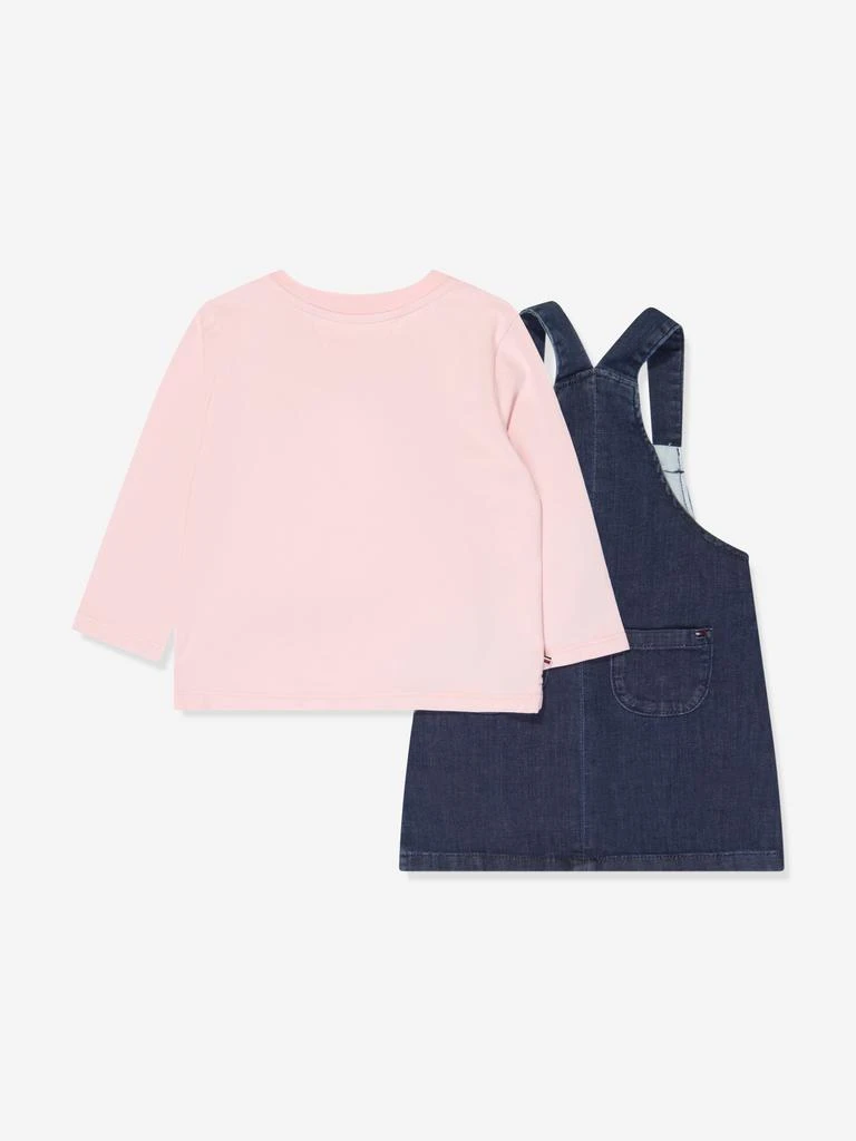 商品Tommy Hilfiger|Baby Girls Dungaree Dress Set in Pink,价格¥616,第2张图片详细描述