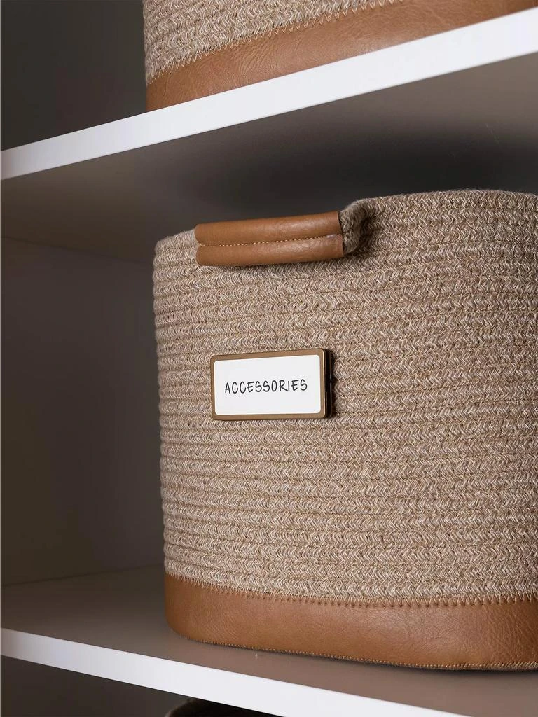 商品Neat Method|Faux Leather Rope Bin,价格¥189,第3张图片详细描述