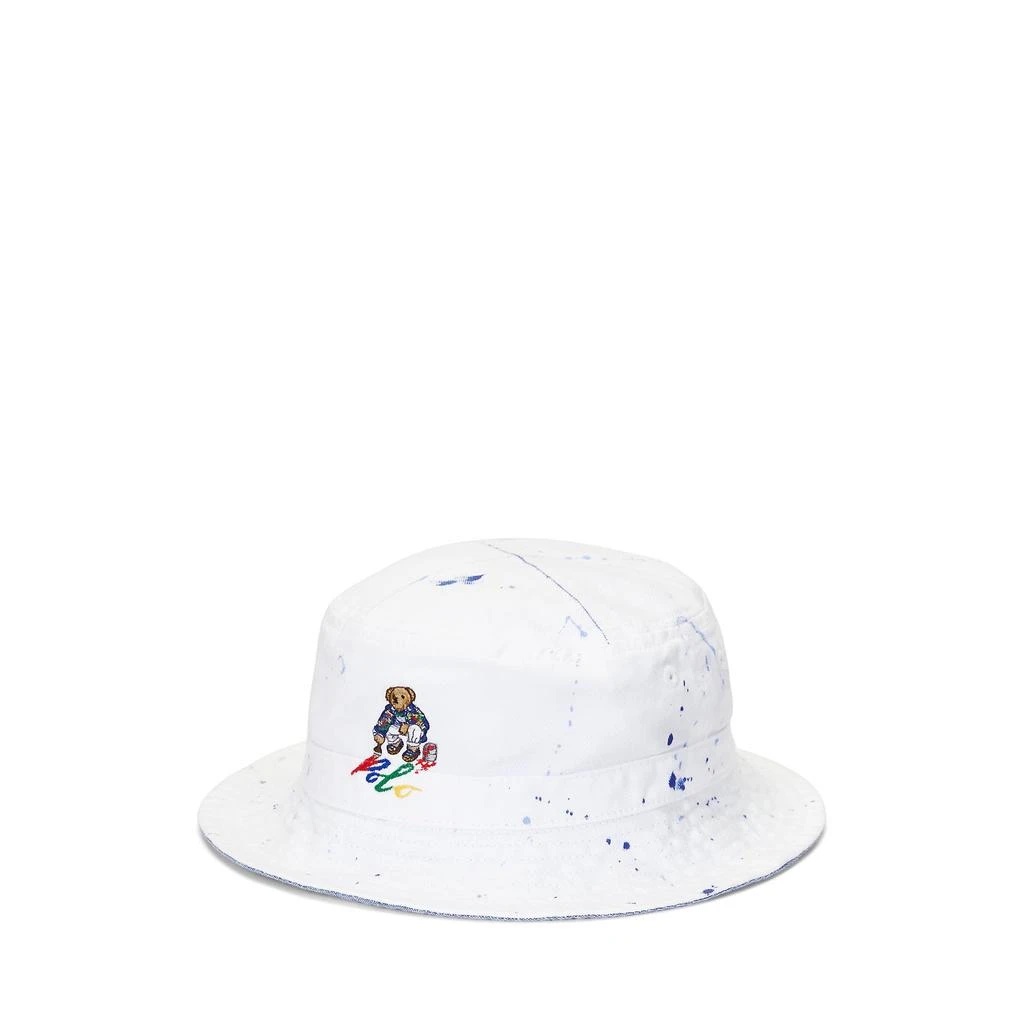 商品Ralph Lauren|Paint-Splatter Polo Bear Bucket Hat (Little Kid),价格¥335,第1张图片