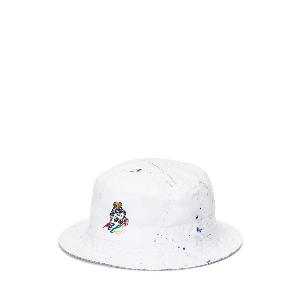 商品Ralph Lauren|Paint-Splatter Polo Bear Bucket Hat (Little Kid),价格¥337,第1张图片