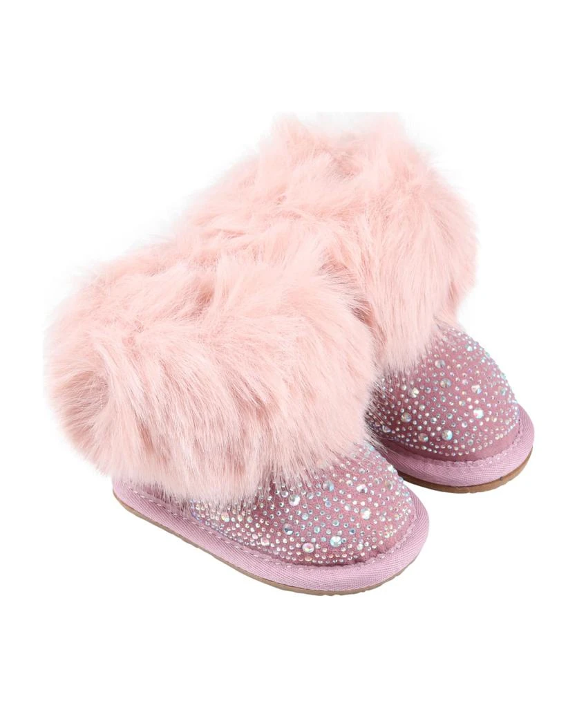 商品MONNALISA|Pink Boots For Girl With Rhinstones,价格¥1084,第3张图片详细描述