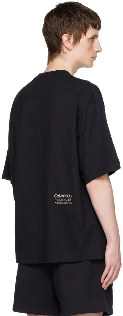 商品Calvin Klein|Black Relaxed T-Shirt,价格¥307,第3张图片详细描述