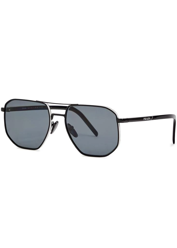 商品Prada|Black aviator-style sunglasses,价格¥2345,第1张图片