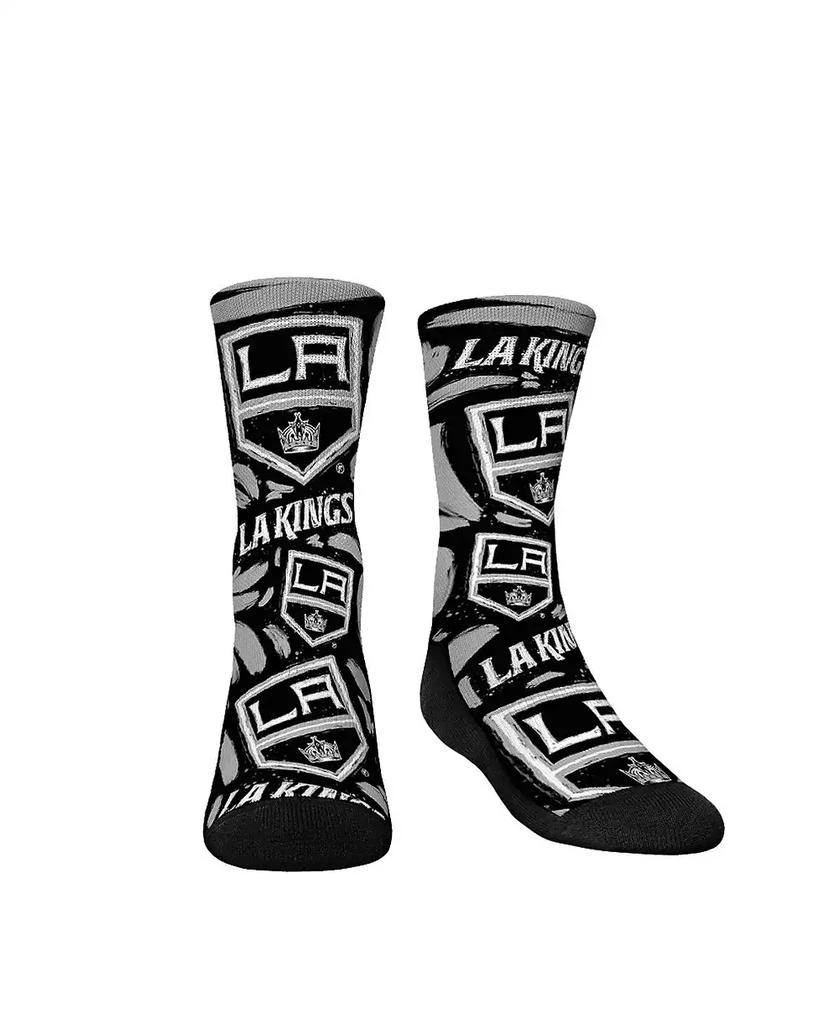 商品Rock 'Em|Youth Boys and Girls Socks Los Angeles Kings Allover Logo and Paint Crew Socks,价格¥135,第1张图片