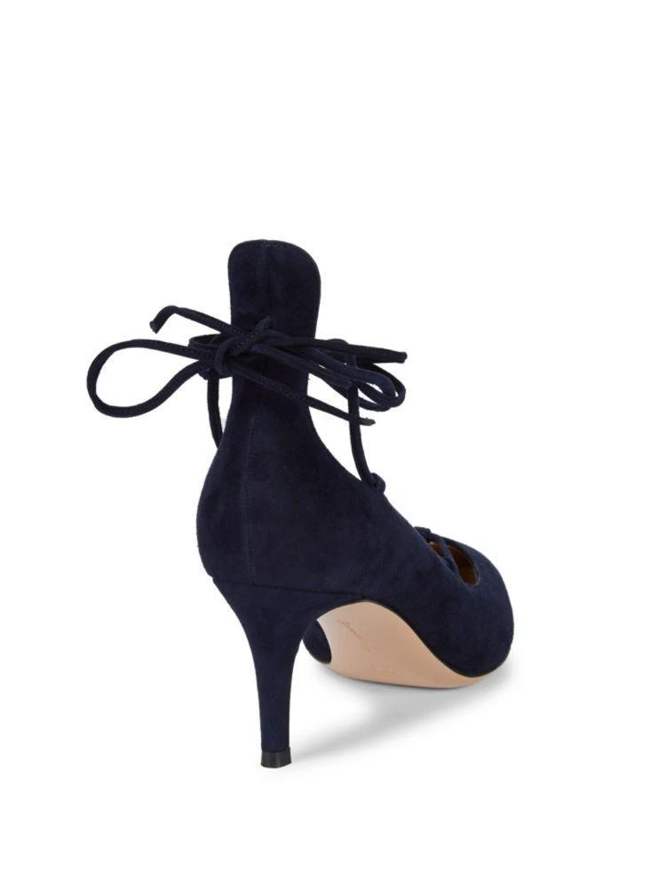 商品Gianvito Rossi|Lace-Up Ankle Strap Pumps,价格¥1892,第2张图片详细描述