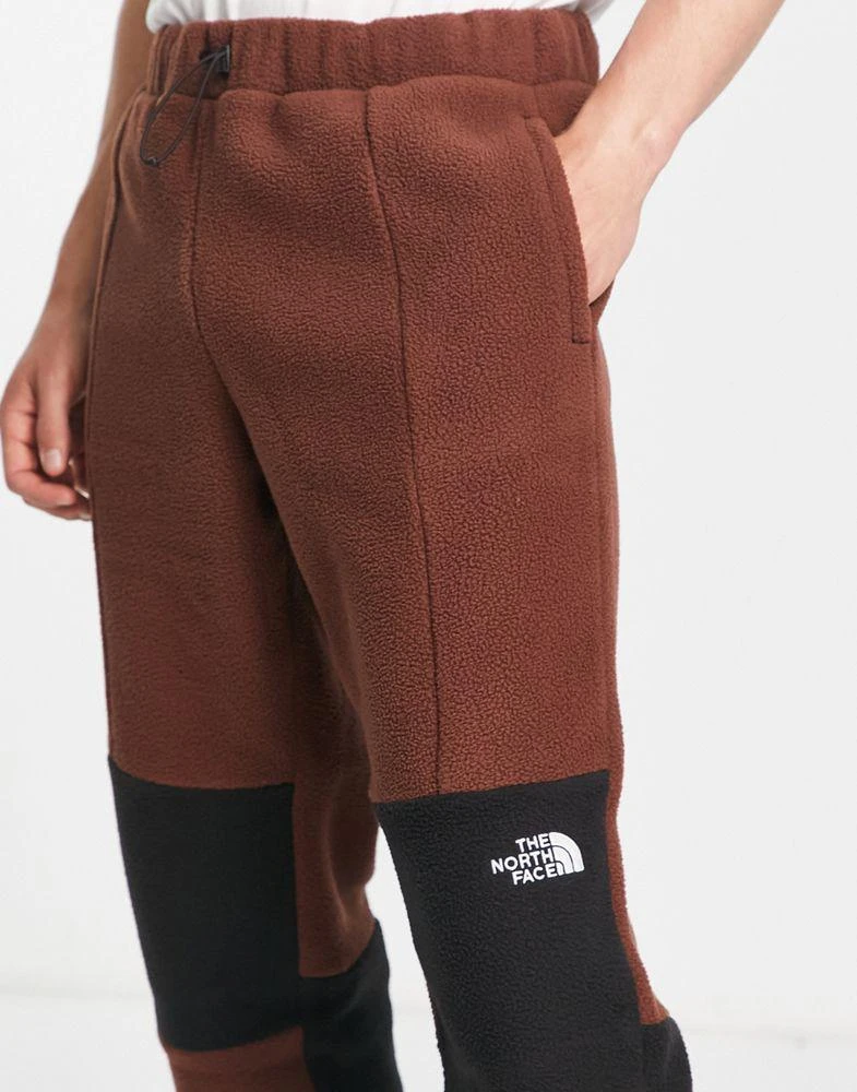 商品The North Face|The North Face Shispare high pile fleece joggers in dark oak brown Exclusive at ASOS,价格¥417,第4张图片详细描述