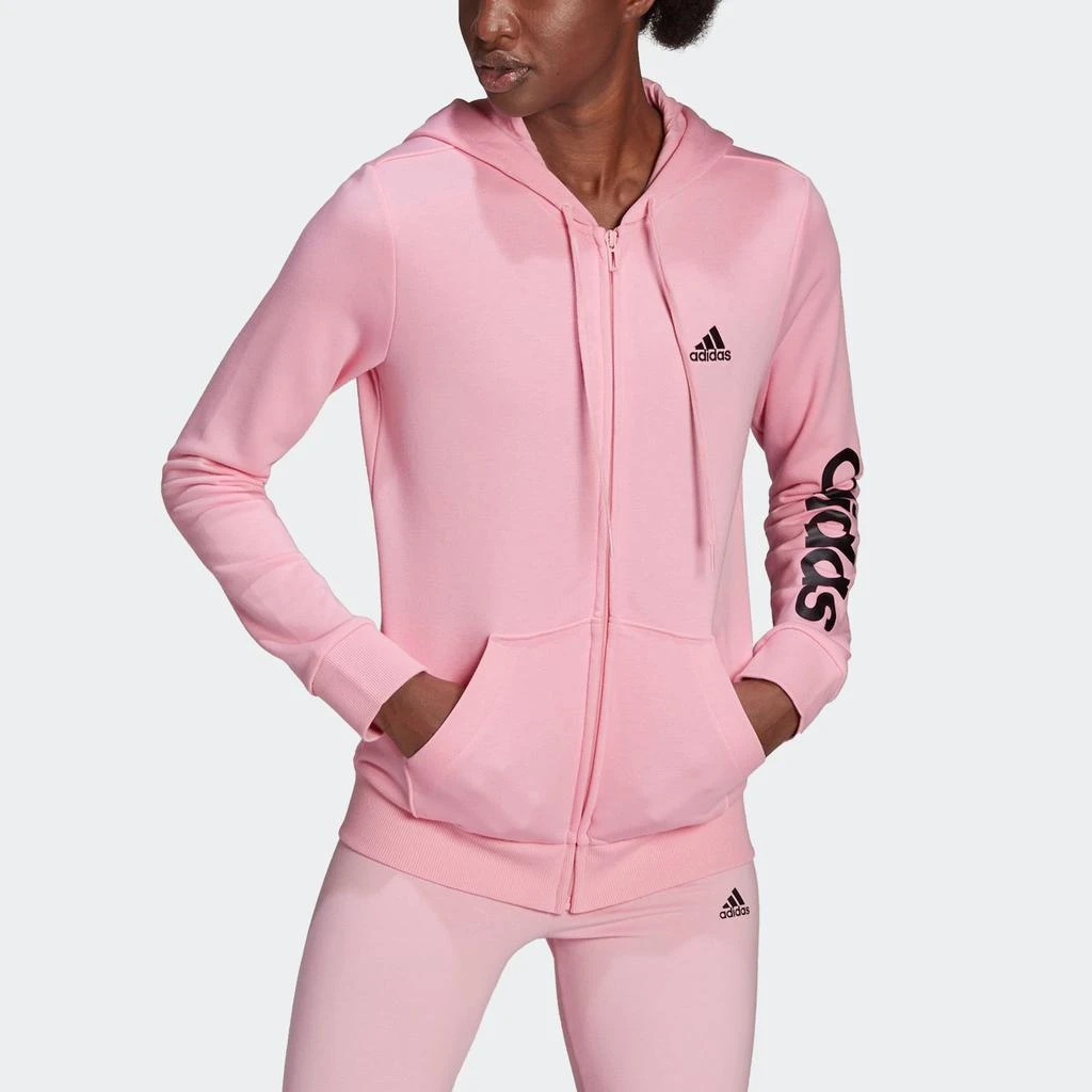 Women's adidas Essentials Logo Full-Zip Hoodie 商品