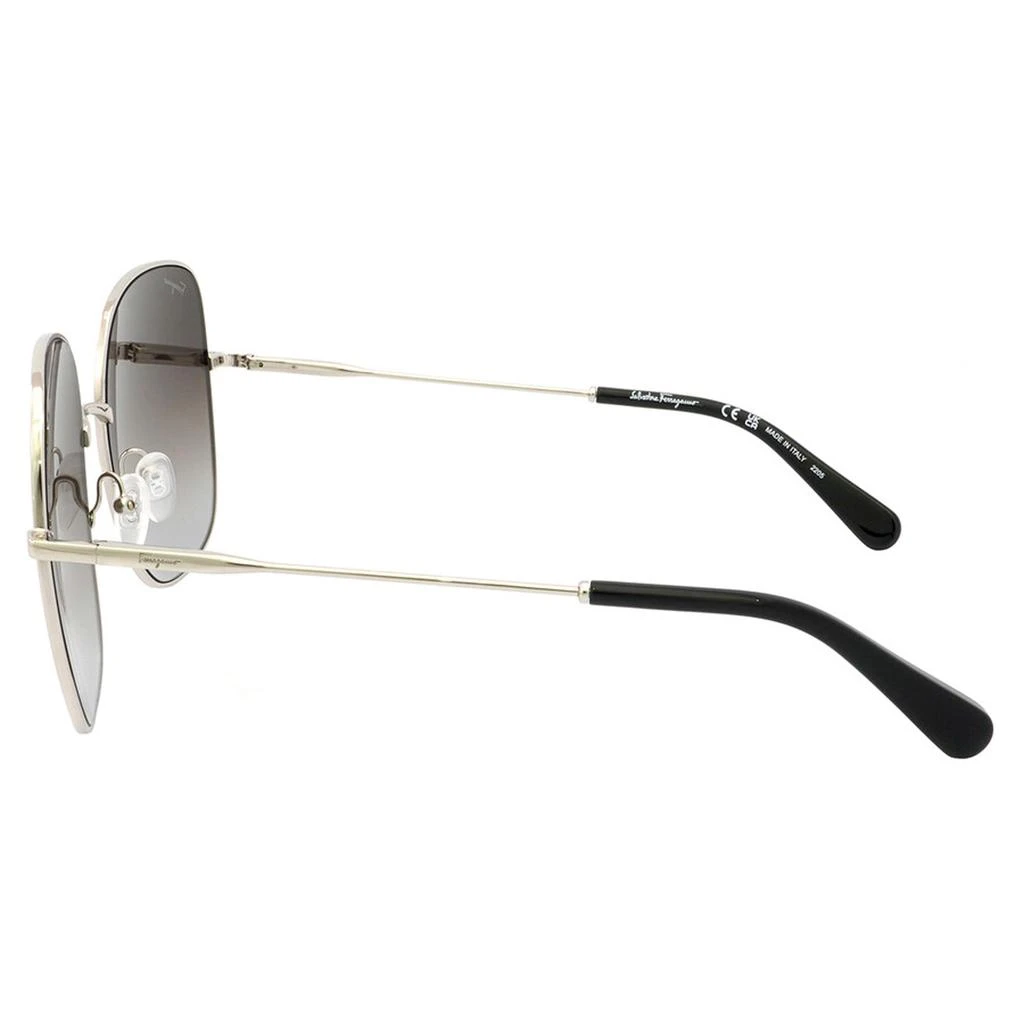 商品Salvatore Ferragamo|Salvatore Ferragamo Women's Sunglasses - Grey Gradient Lens Metal Frame | SF300S 041,价格¥512,第3张图片详细描述